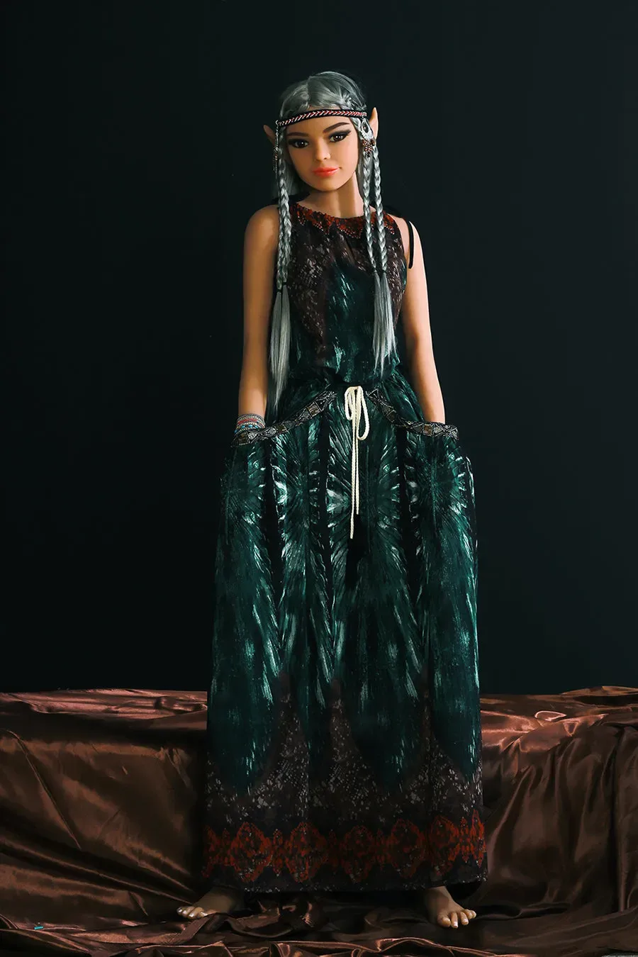 SY | Fontaine - 5ft1(155cm) Ultra  Flat Chest Elf Sex Doll With Gray Hair view 4