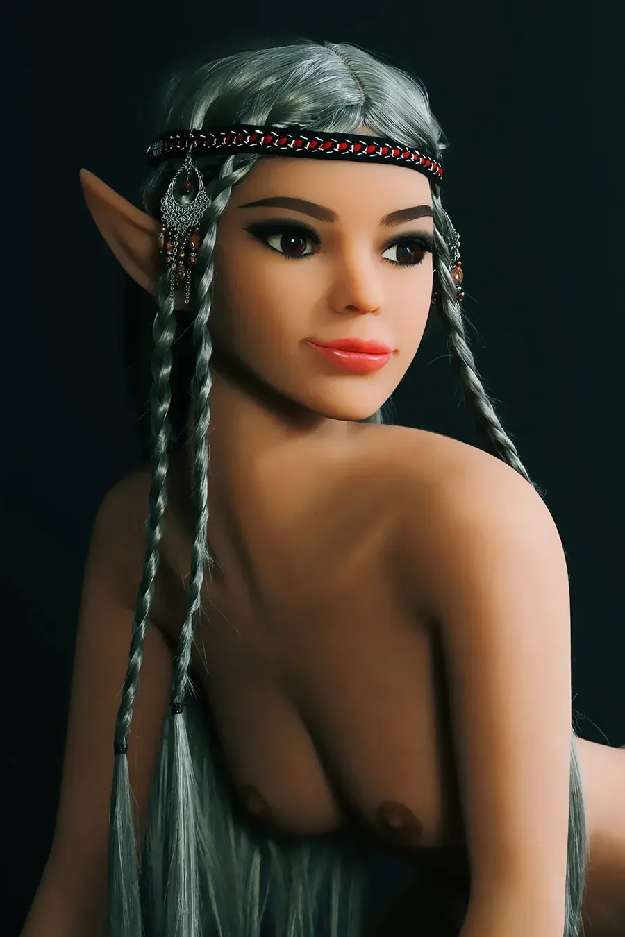 SY | Fontaine - 5ft1(155cm) Ultra  Flat Chest Elf Sex Doll With Gray Hair view 6