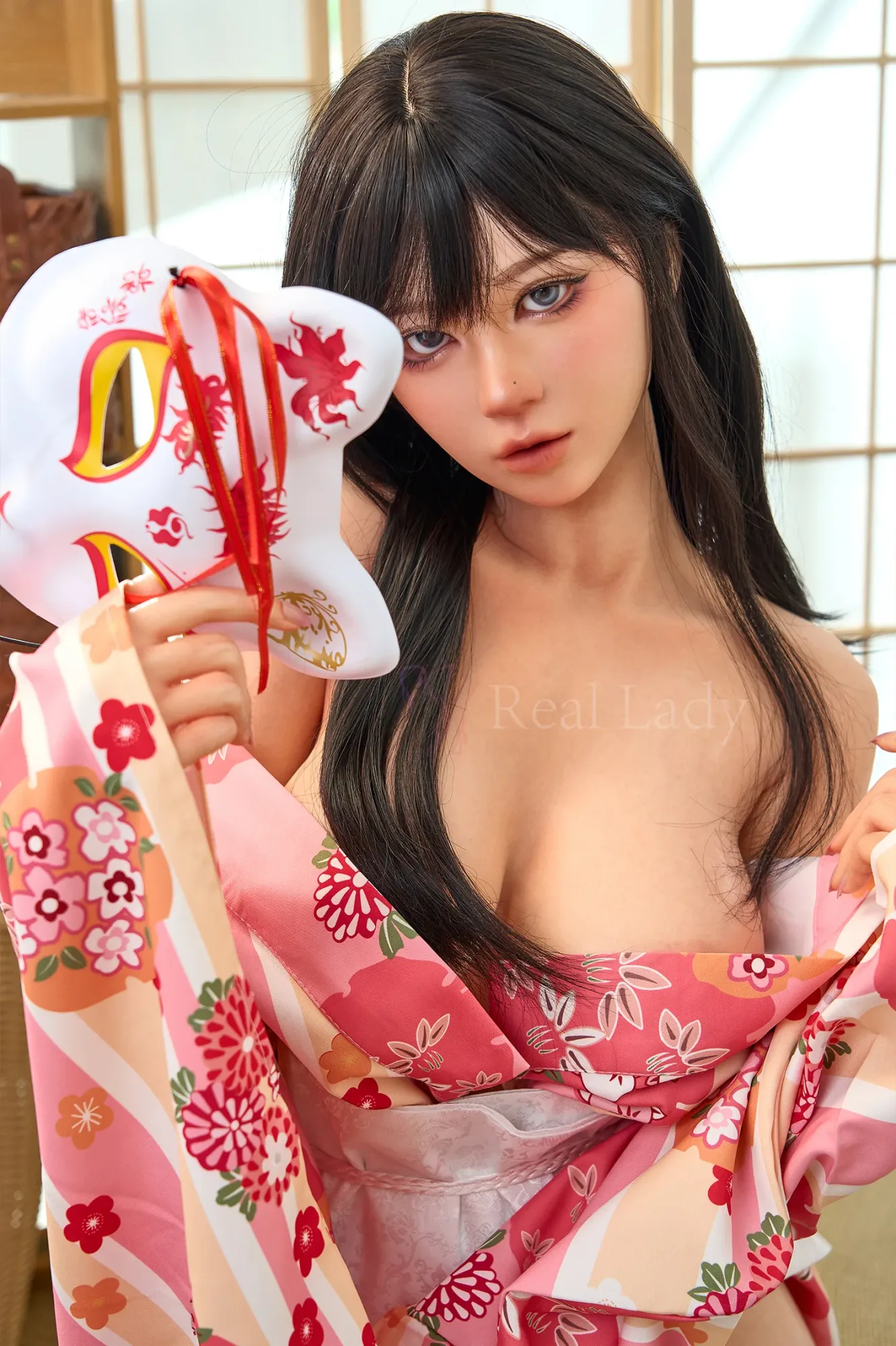 Real Lady丨Kagura- 4Ft 11/150cm Japanese Fox Miko Realistic Silicone Sex Doll