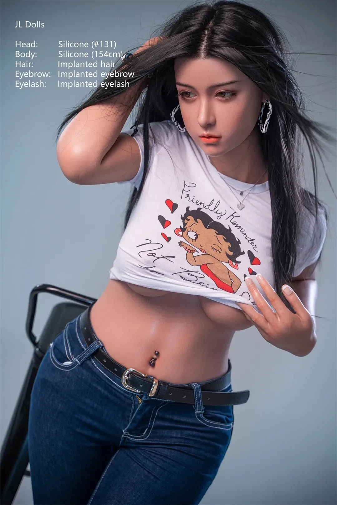 Jarliet丨Rosie -5ft 1/154cm Asian Long Hair Silicone Head Sex Doll view 1
