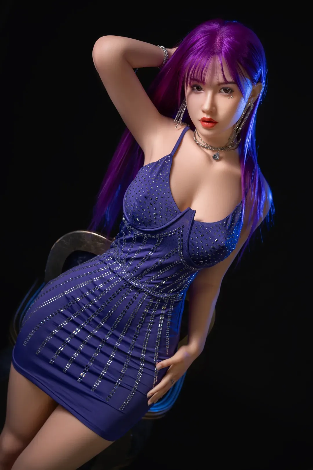 Orange In丨Liz-5ft 5/165cm Movable Jaw Silicone Sex Doll