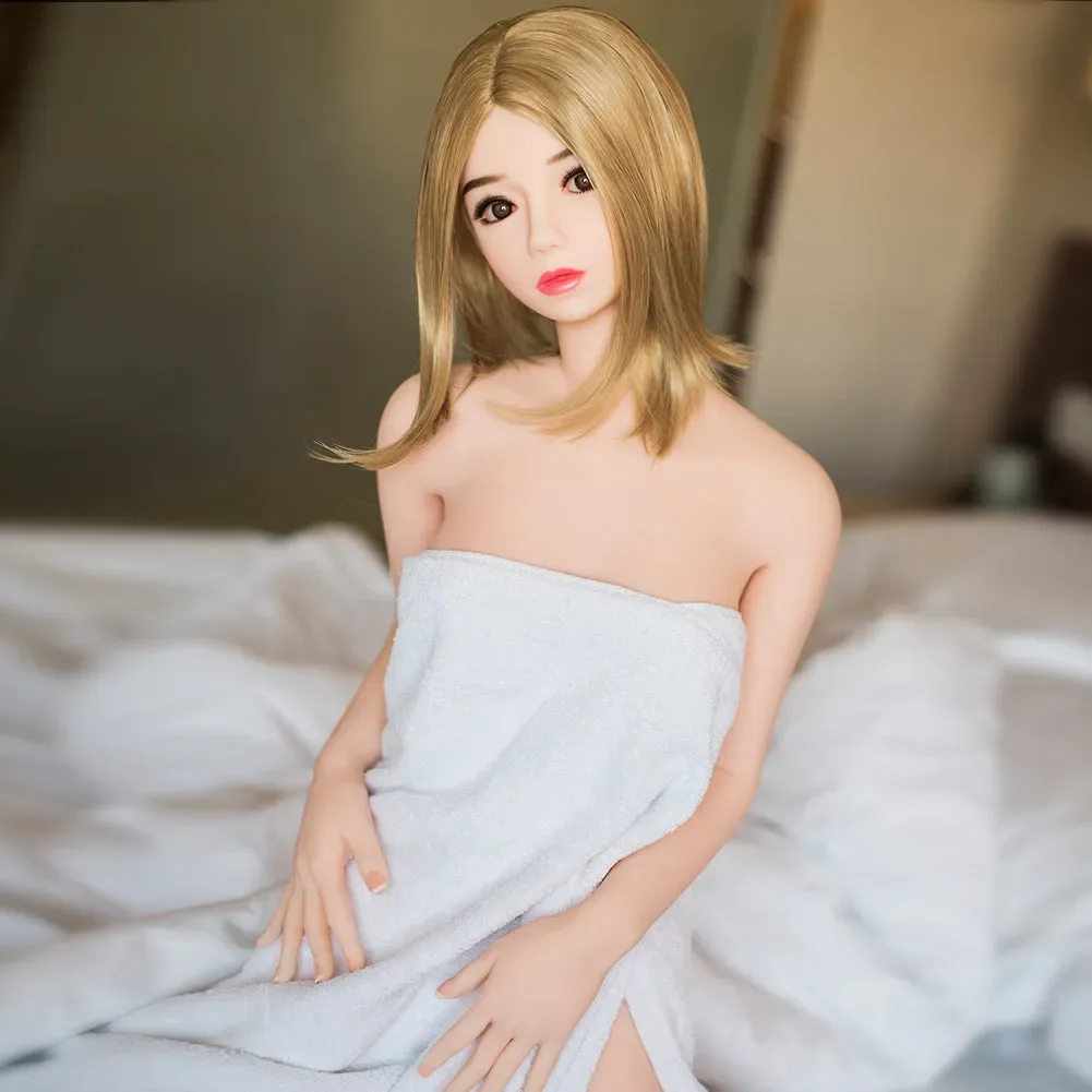 SY | Asa - 4ft7(140cm)  Japanese Style Small Breast TPE Sex Doll With Blonde Hair view 7