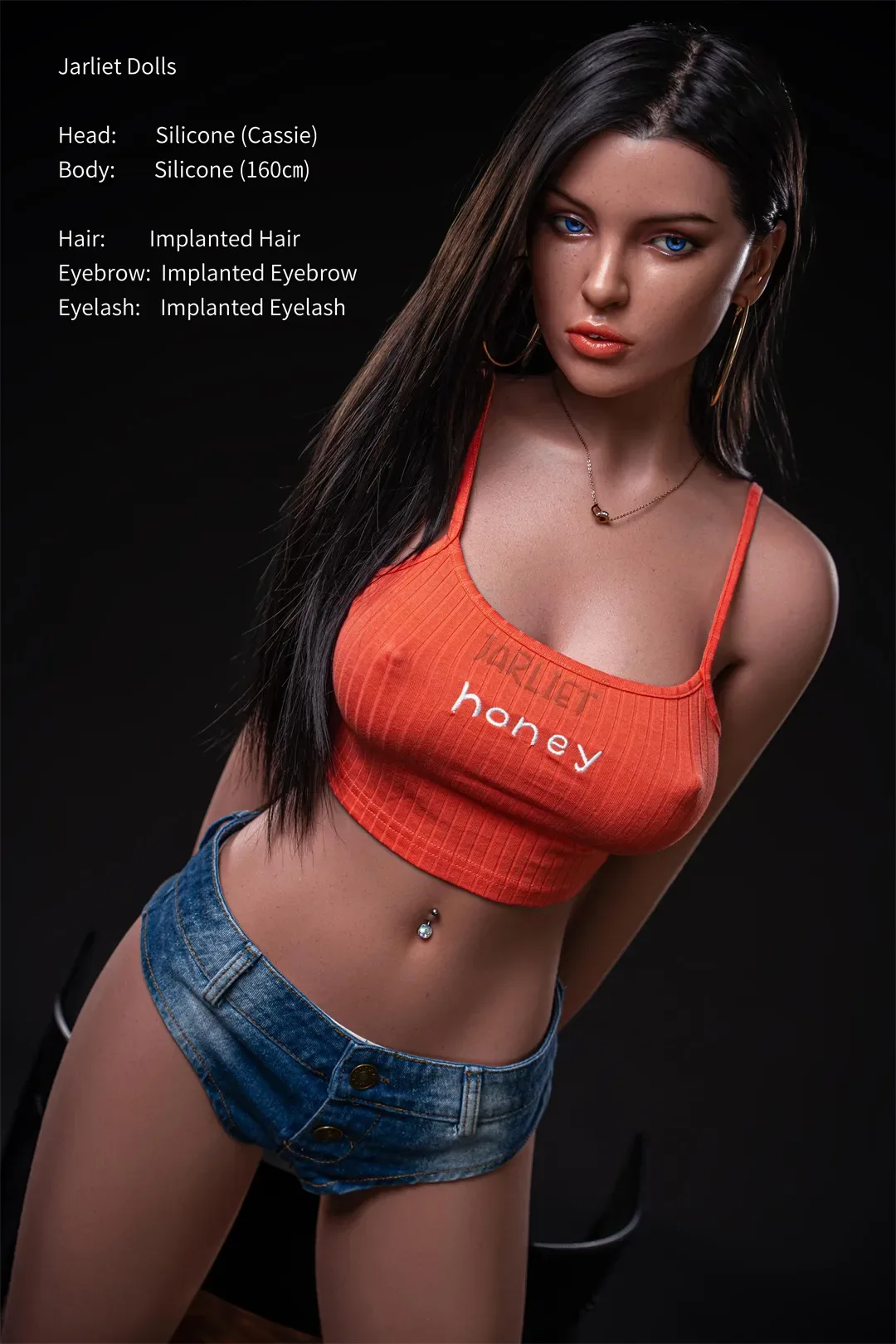 Jarliet丨Cassie-5ft 2/160cm Medium Breasts Skinny Silicone Sex Doll view 1