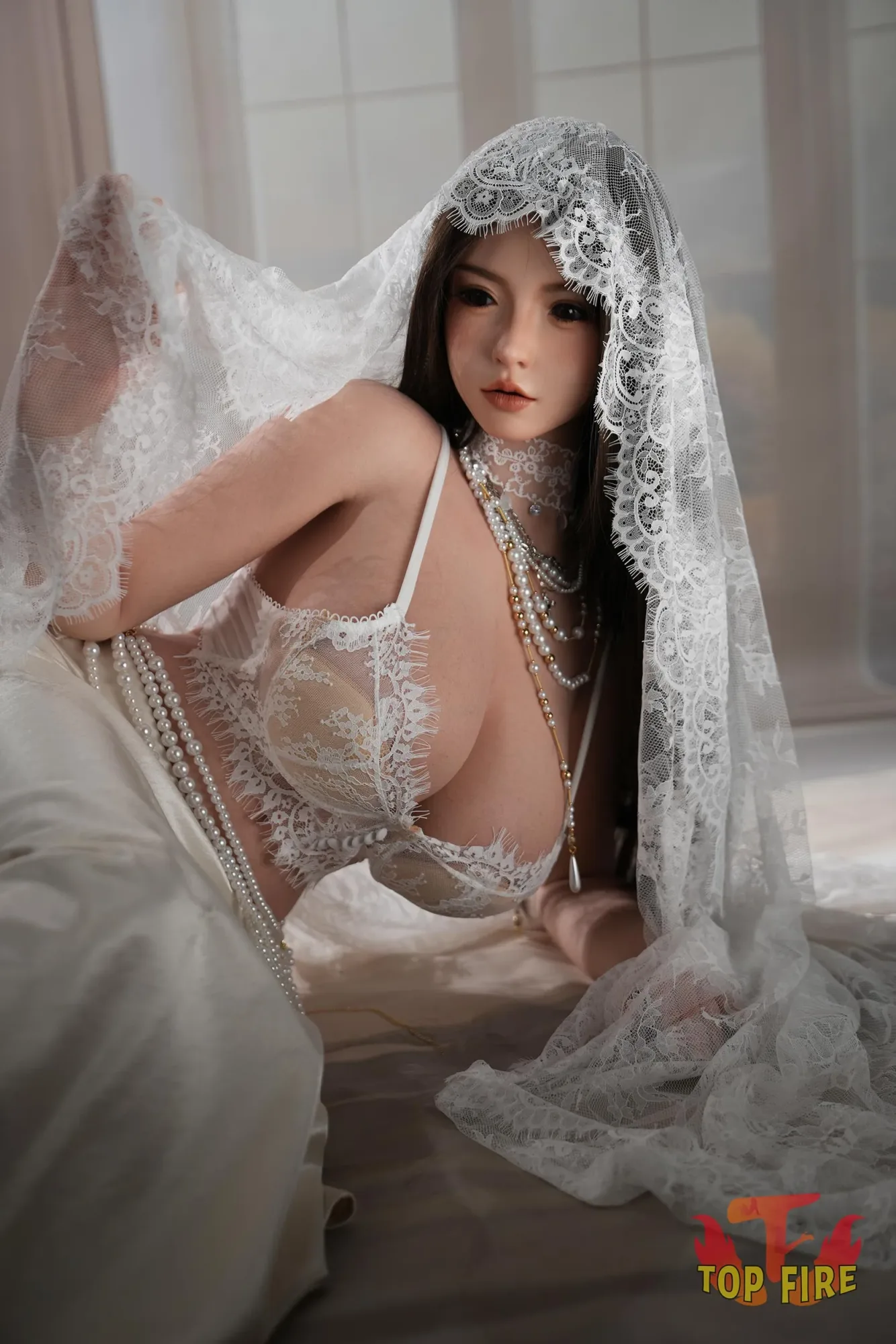 Top Fire | Grace - 5ft 5/164cm ROS Realistic Asian Bride Silicone Sex Doll(In Stock US) view 6