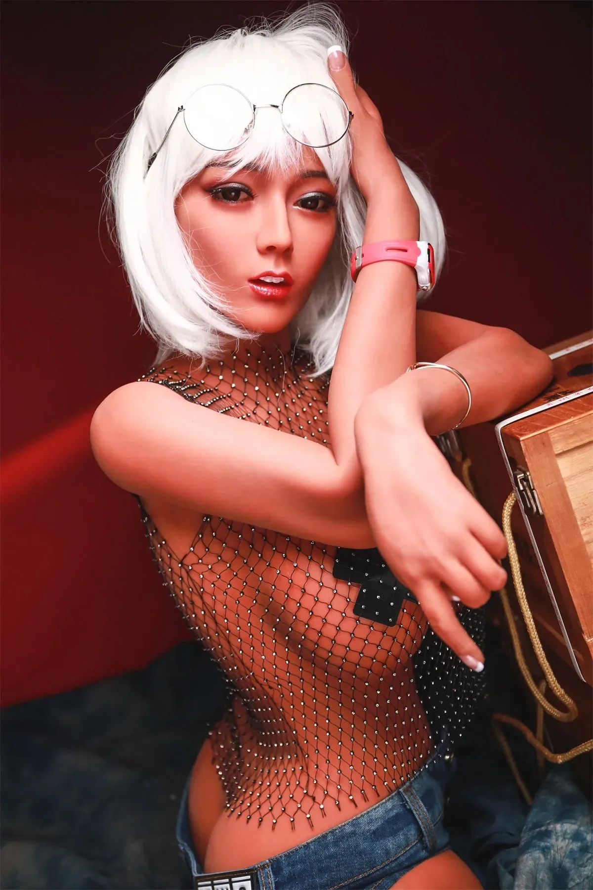 COSDOLL | Natalia - 2ft12 (90cm) Torso Gorgeous Ultra Realistic TPE Sex Doll With White Hair view 7
